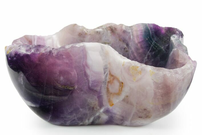 Polished Purple Fluorite Bowl #359582